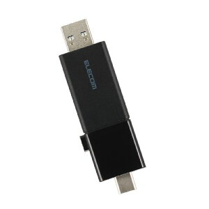 GR(ELECOM) MF-WSAU3128GBK ubN USB 128GB USB3.2 Gen1 Type-C/USB-A Ή XCh f[^] ZLeB\tggp