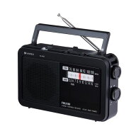 Aurex(オーレックス) AX-HR50K ブラック LEDライト付きホームラジオ ワイドFM対応 ・AM・FM 声くっきり機…