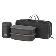 サーモス(THERMOS) JEH-1000-BKGY ブラックグレー 真空断熱スープランチセット 0.2L