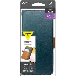 �G�A�[�W�F�C(air-j) AC-P25PX-PB-BL �u���[ iPhone 17 Pro Max�p MagSafe�A�N�Z�T���[�Ή� �蒠�^�C�v�P�[�X