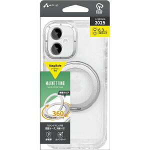 �G�A�[�W�F�C(air-j) AC-P25-CMR-SL �V���o�[ iPhone 17�p MagSafe�A�N�Z�T���[�Ή� �X�^���h�����O�t�w�ʃP�[�X