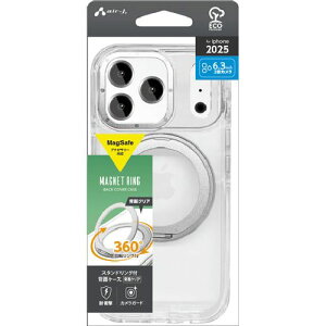 �G�A�[�W�F�C(air-j) AC-P25P-CMR-SL �V���o�[ iPhone 17 Pro�p MagSafe�A�N�Z�T���[�Ή� �X�^���h�����O�t�w�ʃP�[�X