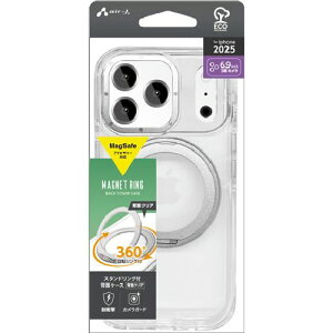 �G�A�[�W�F�C(air-j) AC-P25PX-CMR-SL �V���o�[ iPhone 17 Pro Max�p MagSafe�A�N�Z�T���[�Ή� �X�^���h�����O�t�w�ʃP�[�X