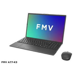 【長期保証付】富士通(FUJITSU) FMV Note A FMVA77K3BA 16.0型 Win11Home Ryzen7 メモリ16GB SSD512GB OfficeH&B2024 ノートパソコン ブライトブラック A77-K3