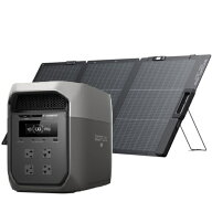 エコフロー(EcoFlow) EcoFlow DELTA 3 Max 2048Wh 定格2200W+ 160W Lightweight Portable Solar Panel ソ…