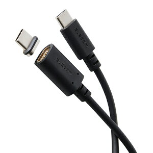 �G���R��(ELECOM) MPA-CCMA20BK �u���b�N �}�O�l�b�g �[�d�P�[�u�� USB-C 60W PD�Ή� ���E���R�l�N�^ �u���[�J�[���� 2m
