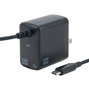 iJoV JYU-AC0220BK ubN GaN 65W PD[dP[ǔ^ 2m