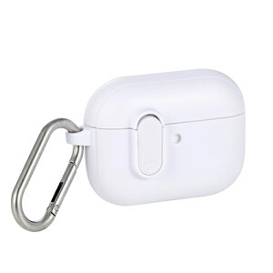 �G���R��(ELECOM) AVA-AP07TSLWH �z���C�g AirPods Pro 3 �P�[�X MagSafe�Ή� TOUGH SLIM �ϏՌ� ���b�N�@�\ �J���r�i�t �����h�~