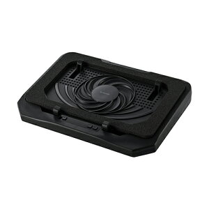 �G���R��(ELECOM) SX-CL24BK �u���b�N �m�[�g�p�\�R���N�[���[ ��p�X�^���h 12�`18�C���`�Ή� ����a12cm�t�@�� 18�i�K���ʒ��� 3�i�K�p�x����