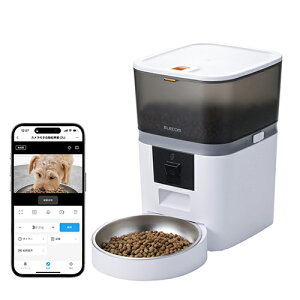 �G���R��(ELECOM) PET-AF01CAWH �z���C�g �������a�� �L �� 4L �J�����t�� 1080p �Î� Wi-Fi2.4/5GHz ���̌��m �X�}�z���u���� 10�b�����^�� 7g�P��
