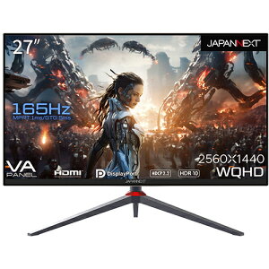 �y�����ۏؕt�z�W���p���l�N�X�g(JAPANNEXT) JN-27V165WQHDR-HSP 27�C���` WQHD 2560x1440 VA ���𑜓x�Q�[�~���O���j�^�[ �f�B�X�v���C