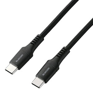 �G���R��(ELECOM) MPA-CCPES15BK �u���b�N 240W PD EPR USB Type-C �P�[�u�� 1.5m ���ϋv�i�C���� �f���ɋ��� eMarker 480Mbps