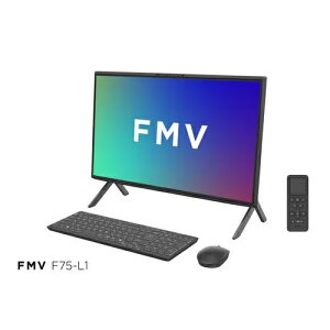 �y�����ۏؕt�z�x�m��(FUJITSU) FMV Desktop F FMVF75L1BA 23.8�^ Win11Home Ryzen 7 ������16GB SSD512GB Office�I�v�V�����t �f�X�N�g�b�v�p�\�R�� �u���b�N F75-L1