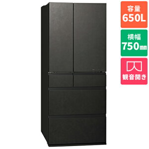 �y�W���ݒu�������z�y�����ۏؕt�z�p�i�\�j�b�N(Panasonic) NR-F65WX3-K �X�g�[���u���b�N �Ζڒ����H 6�h�A�①�� �ω��J�� 650L ��750mm