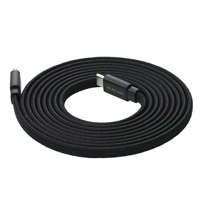 �G���R��(ELECOM) MPA-CCTMGF20BK �u���b�N USB-C �P�[�u�� PD60W USB Type-C to C 2m �}���[�d ���^�t���b�g �i�C�������b�V�� �}�O�l�b�g ����
