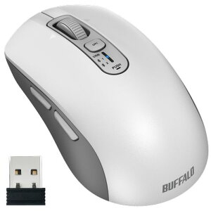 �o�b�t�@���[(BUFFALO) BSMBB700WH �z���C�g Bluetooth ���� 2.4GHz ���Ή� �����X�N���[���z�C�[�����ڃ}�E�X