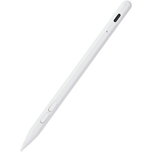 �G���R��(ELECOM) P-TPACSTAP14WH �z���C�g iPad�^�b�`�y�� Goodnotes�A�v���Ή� �V���[�g�J�b�g�{�^�� �߂� ���� USB Type-C�}���[�d �X�����m