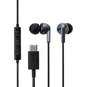 �G���R��(ELECOM) EHP-DF19CMBK �u���b�N USB Type-C �C���z�� �L�� �J�i���^ �}�C�N�t�� �ʘb�\ DAC���� ������ ���ʒ��� 1.2m