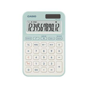 CASIO(�J�V�I) MW-C20D-LG-N ���C�g�O���[�� �d�� �~�j�W���X�g�T�C�Y 12�� �Ōv�Z ���[�g�v�Z ���Ԍv�Z �����v�@�\