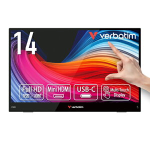 �y�����ۏؕt�zVerbatim(�o�[�x�C�^��) PMLT14V1 �u���b�N ���o�C�����j�^ 14�^���C�h