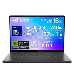 �y�����ۏؕt�zASUS(�G�C�X�[�X) ROG Zephyrus G16 GU606AP-U9R5070G 16�^ Win11Home Core Ultra 9 ������32GB SSD1TB �m�[�g�p�\�R�� �G�N���v�X�O���[