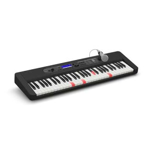 �y�����ۏؕt�zCASIO(�J�V�I) LK-550BK �u���b�N ���i�r�Q�[�V�����L�[�{�[�h 61���� 3�̔]���@�\���� 230�� �}�C�N�t