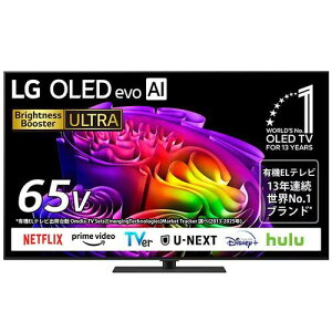 �y�W���ݒu�������z�y�����ۏؕt�zLG�G���N�g���j�N�X(LG) LG OLED evo AI G6 OLED65G6PJB 65V�^ 4K�L�@EL�e���r