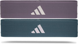 2レベルセット adidas（レガシーパープル/レガシーブルー　ミディアム・ヘビー）レジスタンスバンド キャリーバッグ付き(アディダス) 筋トレ 強度 ミディアム ヘビー ヒップトレーニング ゴムバンド バンドトレーニング 美尻 ADTB-107112