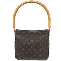 【中古】LOUISVUITTON(ルイ・ヴィトン)M51146ルーピングMMシリアルFL0062モノグラムワンショルダー茶系肩掛け【USED-AB】