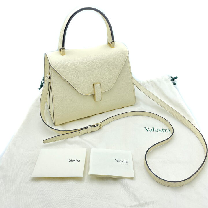 楽天市場】【中古】Valextra（ヴァレクストラ）ミニ イジィデ ホワイト 