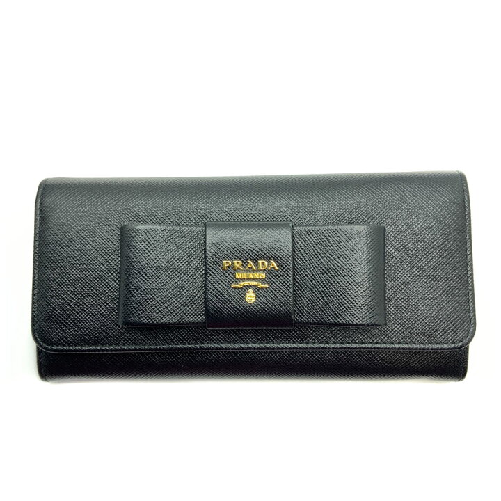 楽天市場】【中古】PRADA（プラダ）1MH132 サフィアーノ リボン 長財布  