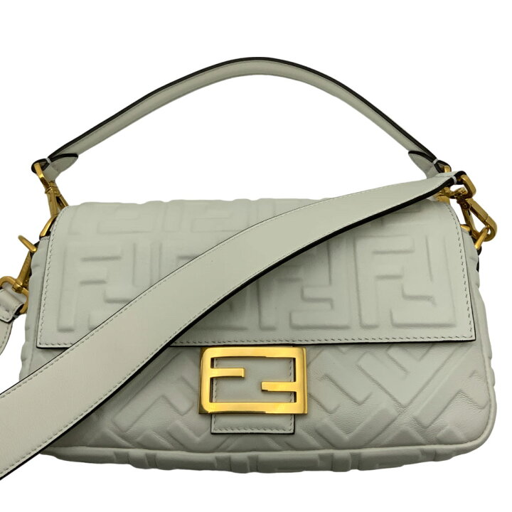 楽天市場】【中古】FENDI（フェンディ） バゲットバッグ ホワイト  