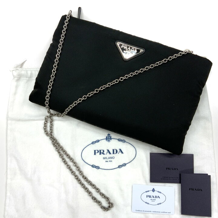 楽天市場】【中古】PRADA（プラダ）1BF081 チェーンショルダーバッグ  