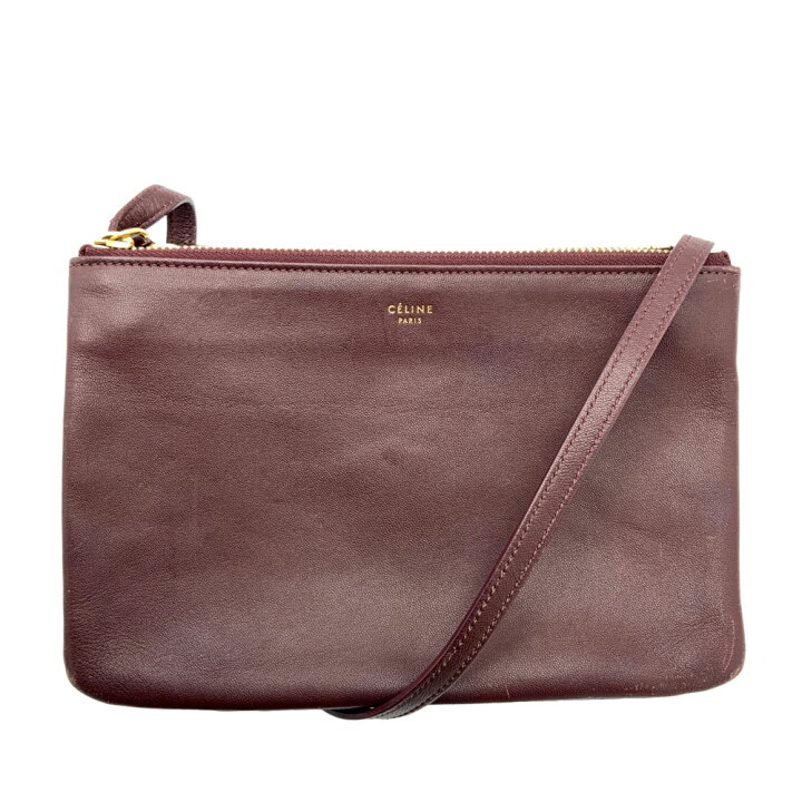 楽天市場】【中古】CELINE(セリーヌ）トリオスモール 192033 レザー  