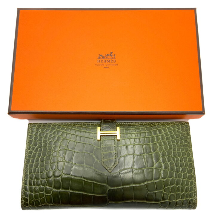 楽天市場】【中古】HERMES（エルメス） ベアンスフレ アリゲーター  