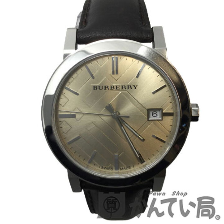 楽天市場 中古 Burberry バーバリー Bu9011 シティ City クォーツ メンズ 3針 アナログ ブラウン シャンパンゴールド文字盤 シルバー レザー ステンレス バーバリー時計 Used A 質屋かんてい局ec店