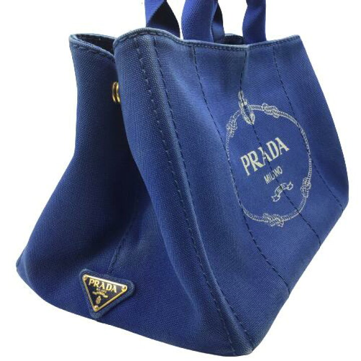 楽天市場】PRADA（プラダ）BN2642 カナパトート ブルー PRADAロゴ 