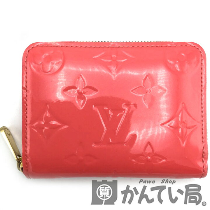 良品】ルイヴィトン コインパース コインケース 編め ミニ財布 ヴェルニ 赤 