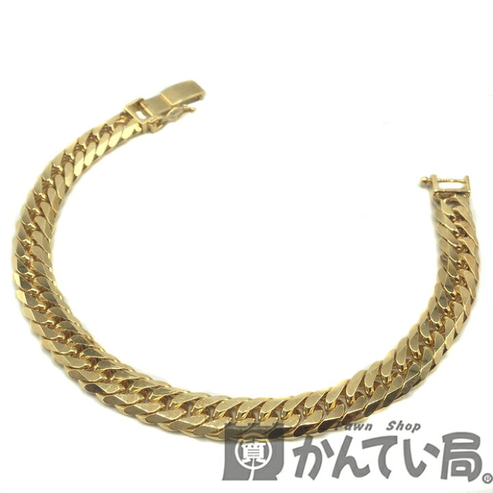 楽天市場】【中古】 K18 喜平 ブレスレット 約30g 約18cm 6面 ダブル 