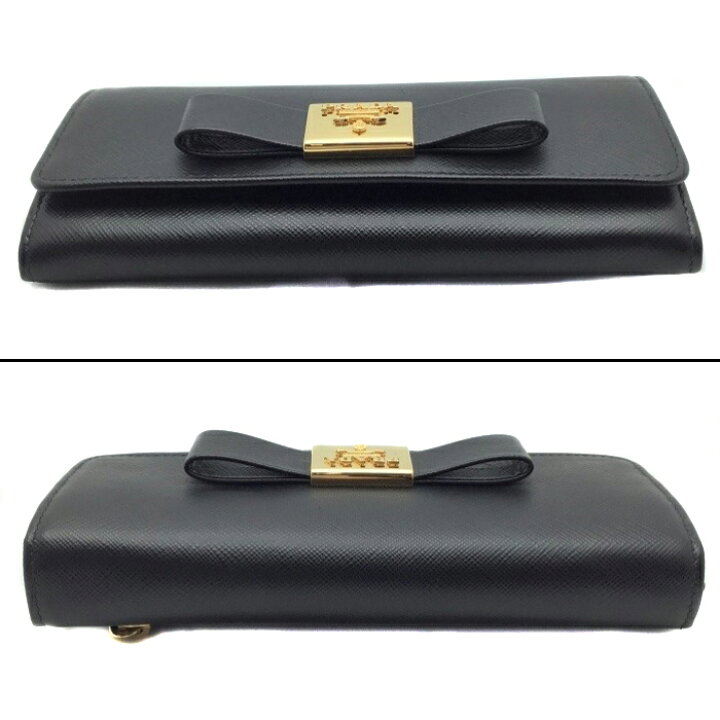 楽天市場】【中古】 PRADA (プラダ) 1MH132 長財布 パスケース付き  