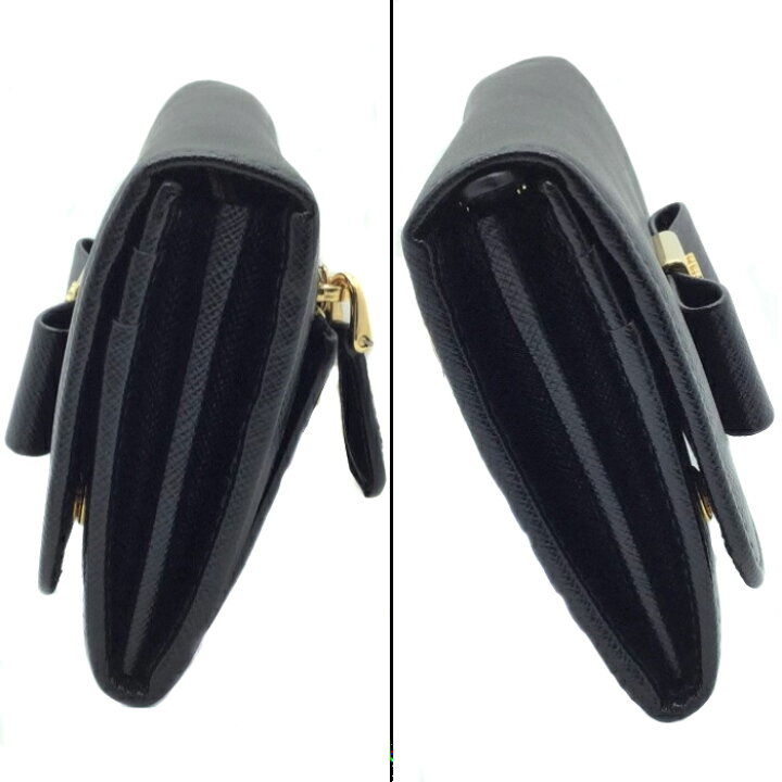楽天市場】【中古】 PRADA (プラダ) 1MH132 長財布 パスケース付き 