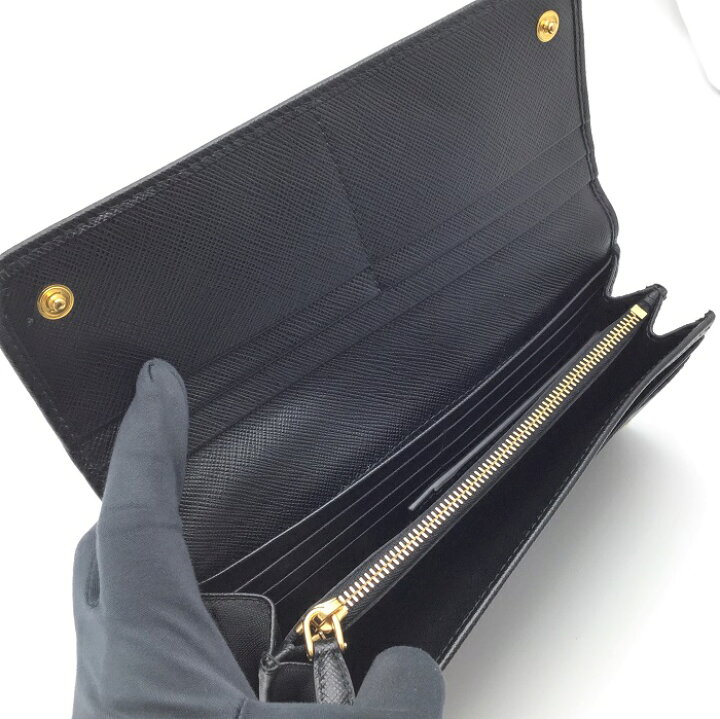 楽天市場】【中古】 PRADA (プラダ) 1MH132 長財布 パスケース付き 