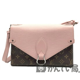 【中古】 LOUIS VUITTON (ルイヴィトン) M44033 サン ミシェル モノグラム エピ ショルダーバッグ サンミシェル ピンク ブラウン ローズバレリーヌ シルバー金具 レディース 【USED-A】