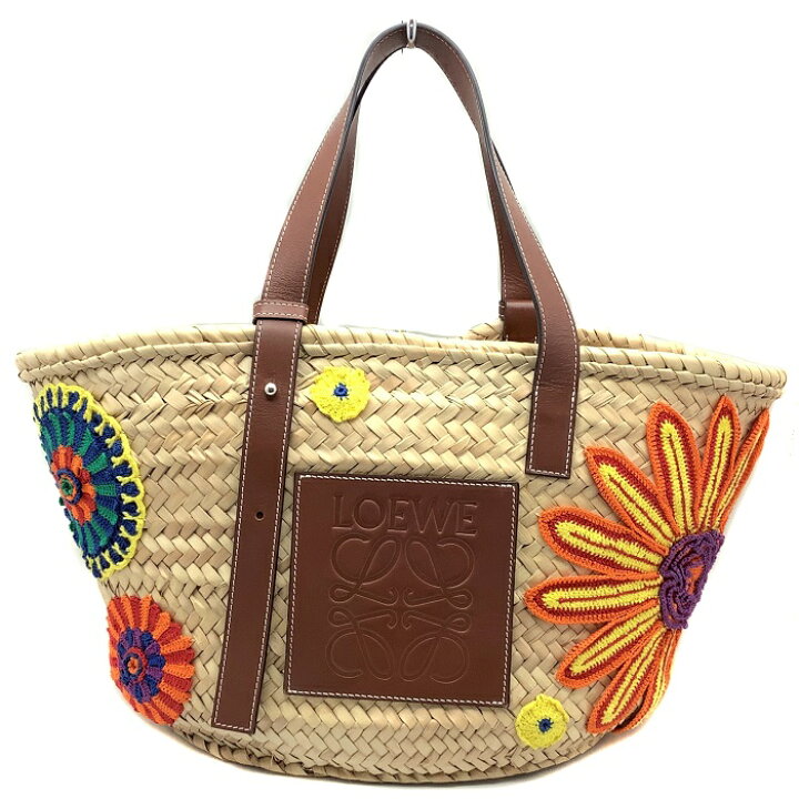 楽天市場】【中古】 LOEWE (ロエベ) バスケット フラワー バッグ 
