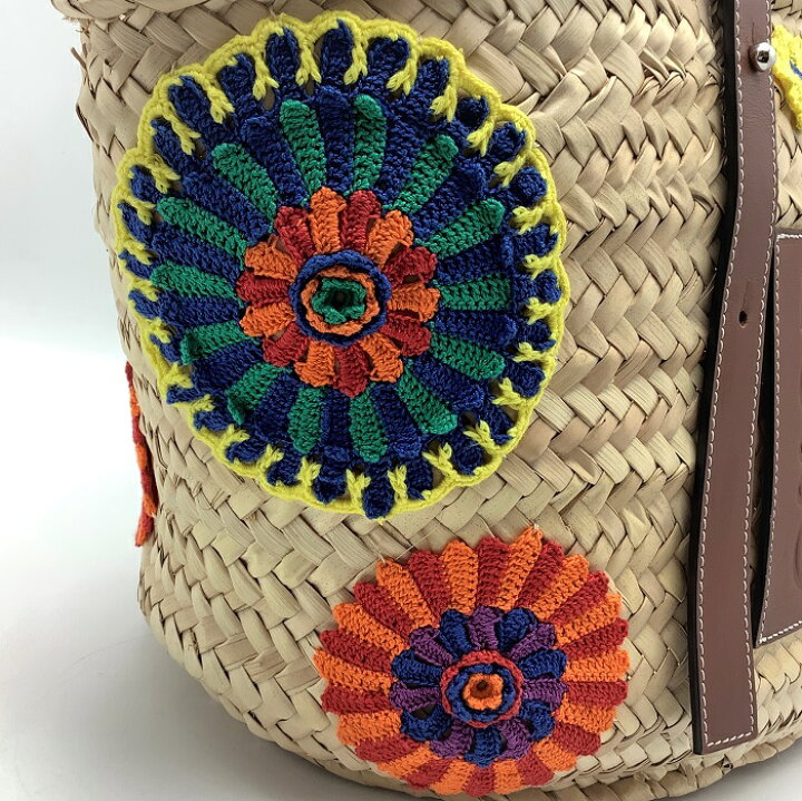 楽天市場】【中古】 LOEWE (ロエベ) バスケット フラワー バッグ 