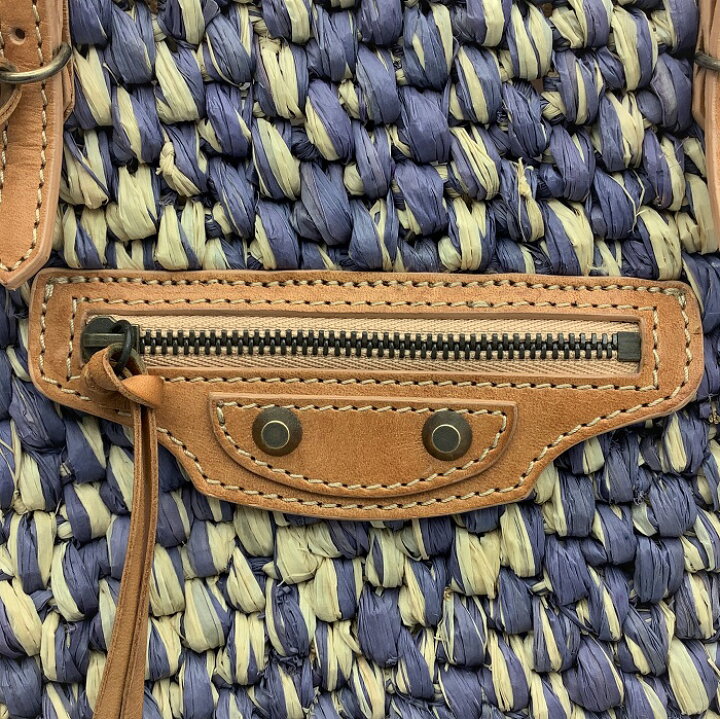楽天市場】【中古】 BALENCIAGA (バレンシアガ) 286370 ストローバッグ  