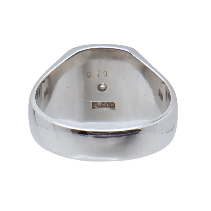 楽天市場】【中古】 Pt900 ダイヤモンド 0.19ct 印台 リング 指輪 約  