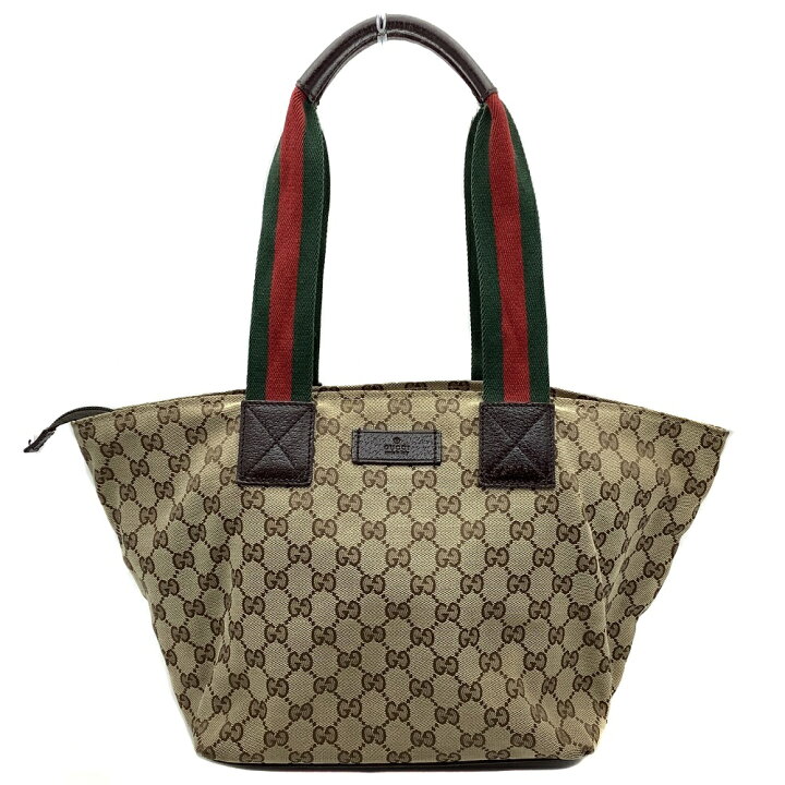 楽天市場】【中古】 GUCCI (グッチ) 131230 GGキャンバス トートバッグ 