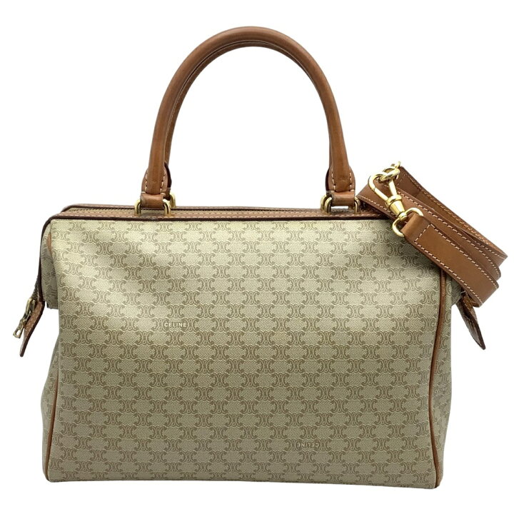 楽天市場】【中古】 CELINE (セリーヌ) マカダム柄 ボストンバッグ  