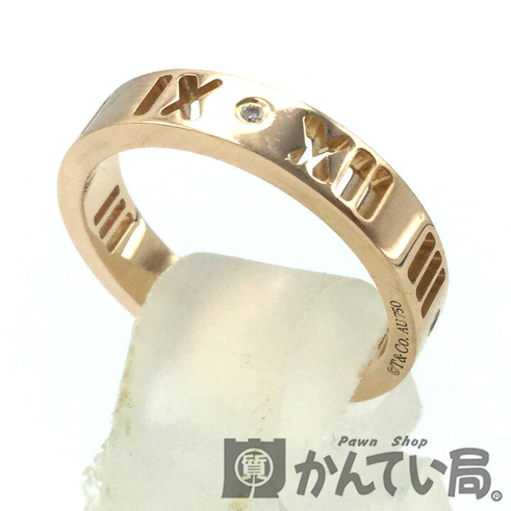 楽天市場】TIFFANY&Co. (ティファニー) アトラス リング 4Pダイヤ K18  